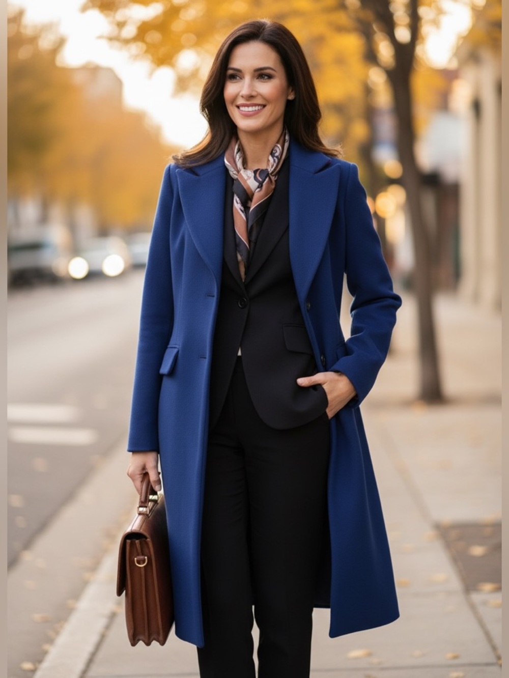 Banana Republic Navy Tailored Long Coat XS Structured Minimal
